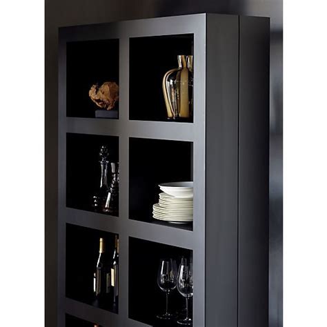 crate and barrel steel shadow box tower|Crate and Barrel Shadow Box Tower shelving shelf display .